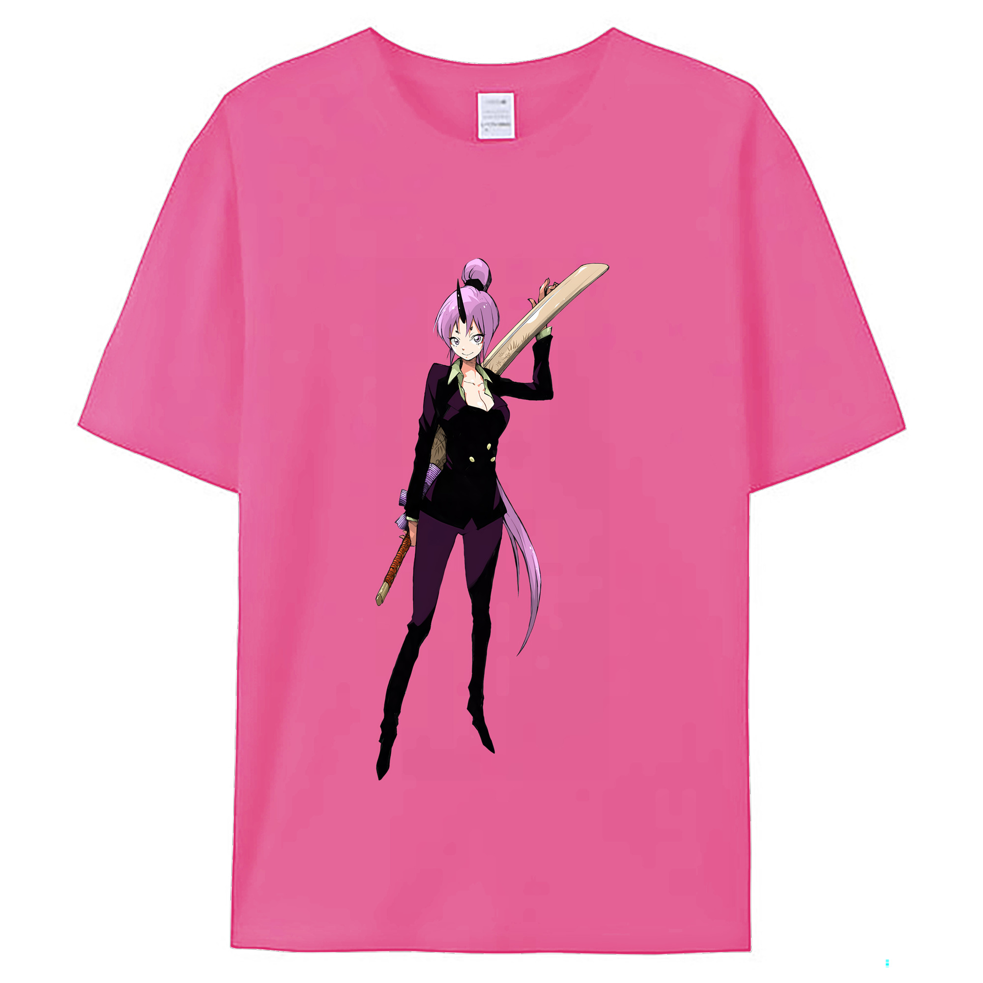 （画像用） 転スラ Regarding Reincarnated to Slime レディースカジュアルプリントTシャツ（綿100％）